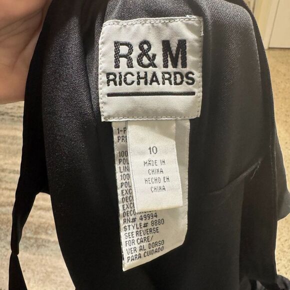 VTG Y2k R&M Richards Beaded Embroidered Floral Asymmetrical Midi Dress 10 Fairy - Picture 8 of 10